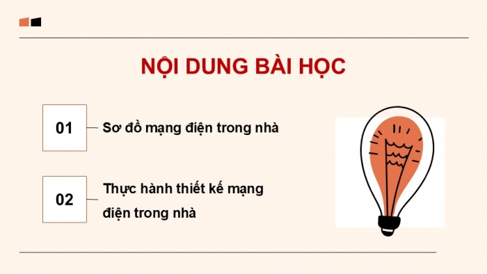 Giáo án điện tử Công nghệ 9 Lắp đặt mạng điện trong nhà Chân trời Chủ đề 3: Thiết kế mạng điện trong nhà