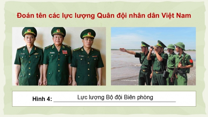 Giáo án điện tử Mĩ thuật 9 chân trời bản 2 Bài 7: Hình tượng bộ đội trong sáng tạo mĩ thuật