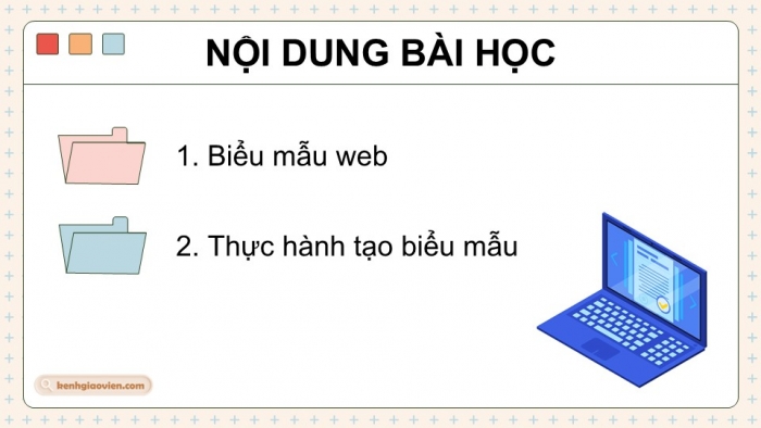 Giáo án điện tử Tin học ứng dụng 12 kết nối Bài 12: Tạo biểu mẫu