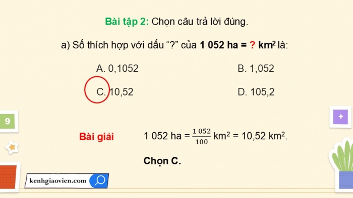 Giáo án điện tử Toán 5 kết nối Bài 35: Ôn tập chung (P2)