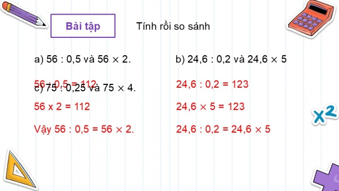 Giáo án PPT dạy thêm Toán 5 Chân trời bài 41: Em làm được những gì?