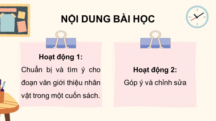 Giáo án điện tử Tiếng Việt 5 kết nối Bài 18: Tìm ý cho đoạn văn giới thiệu nhân vật trong một cuốn sách