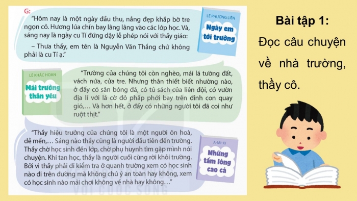 Giáo án điện tử Tiếng Việt 5 kết nối Bài 18: Đọc mở rộng (Tập 1)