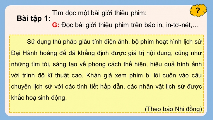 Giáo án điện tử Tiếng Việt 5 kết nối Bài 30: Đọc mở rộng (Tập 1)