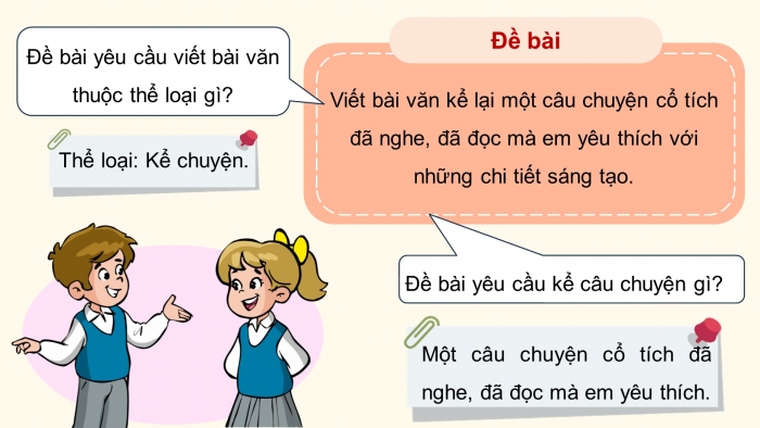 Giáo án điện tử Tiếng Việt 5 chân trời Bài 8: Viết bài văn kể chuyện sáng tạo (Bài viết số 2)