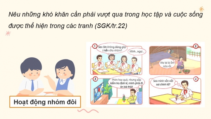 Giáo án điện tử Đạo đức 5 chân trời Bài 4: Em nhận biết khó khăn trong học tập và cuộc sống