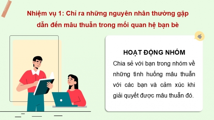 Giáo án điện tử Hoạt động trải nghiệm 12 chân trời bản 2 Chủ đề 3: Phát triển các mối quan hệ với thầy cô, bạn bè (P2)