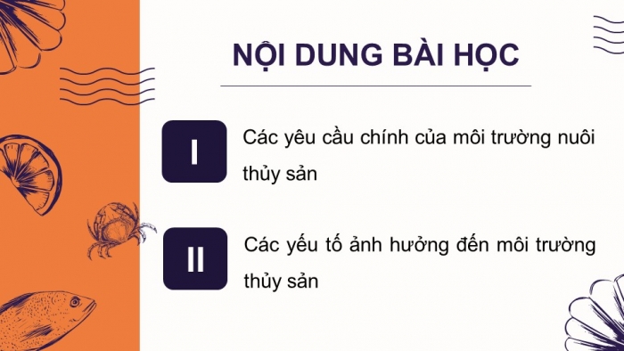 Giáo án điện tử Công nghệ 12 Lâm nghiệp - Thủy sản Kết nối Bài 10: Giới thiệu về môi trường nuôi thuỷ sản