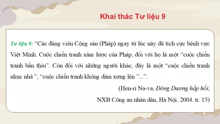 Giáo án điện tử Lịch sử 12 kết nối Bài 7: Cuộc kháng chiến chống thực dân Pháp (1945 – 1954) (P4)