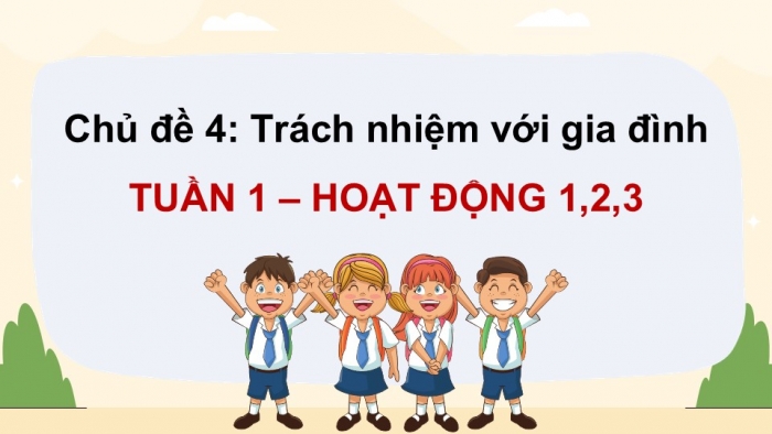 Giáo án điện tử Hoạt động trải nghiệm 12 kết nối Chủ đề 4 Tuần 1