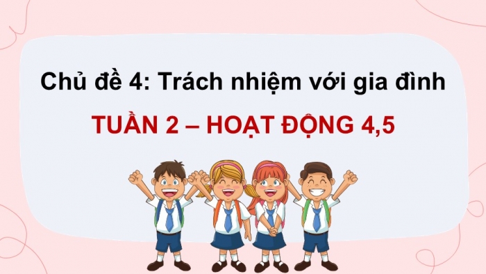 Giáo án điện tử Hoạt động trải nghiệm 12 kết nối Chủ đề 4 Tuần 2