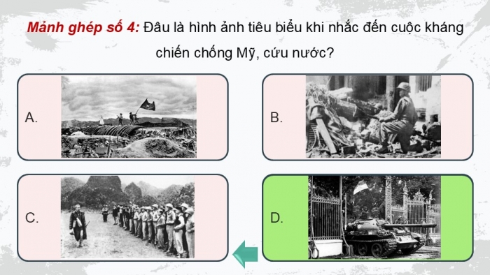 Giáo án điện tử Lịch sử 12 chân trời Bài 8: Cuộc kháng chiến chống Mỹ, cứu nước (1954 – 1975)