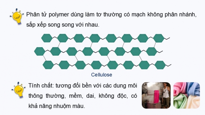 Giáo án điện tử Hoá học 12 kết nối Bài 13: Vật liệu polymer (P2)