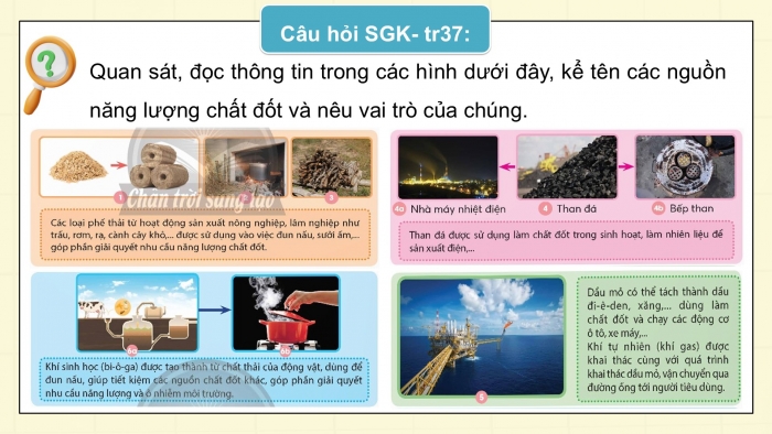 Giáo án điện tử Khoa học 5 chân trời Bài 10: Năng lượng chất đốt