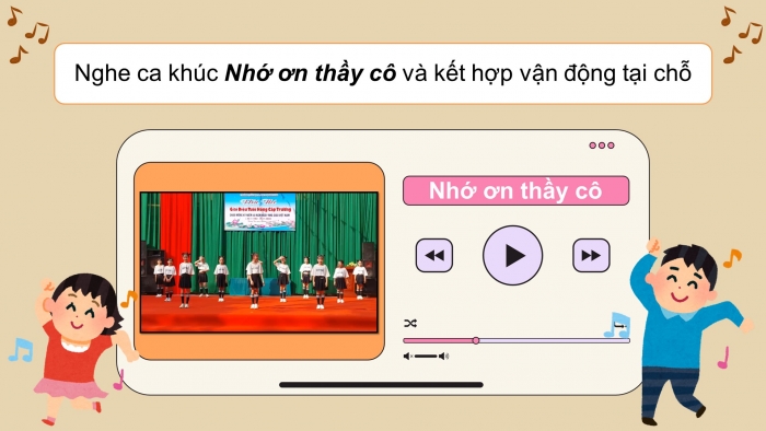 Giáo án điện tử Âm nhạc 5 chân trời Tiết 3: Ôn tập hát những bông hoa những bài ca. Lí thuyết âm nhạc trọng âm và phách