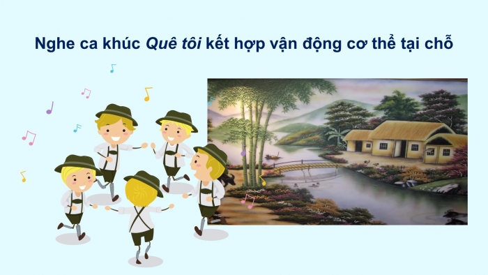 Giáo án điện tử Âm nhạc 5 chân trời Tiết 2: Ôn tập hát A-ri-ang khúc hát quê hương. Đọc nhạc Bài đọc nhạc số 2