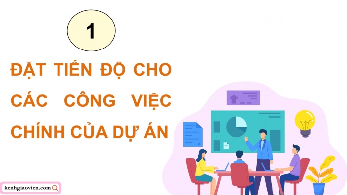 Giáo án điện tử chuyên đề Tin học ứng dụng 12 cánh diều Bài 2: Đặt tiến độ và phân bổ nguồn lực cho các công việc của dự án