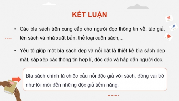 Giáo án điện tử Mĩ thuật 9 cánh diều Bài 8: Thiết kế bìa sách