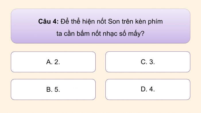 Giáo án điện tử Âm nhạc 5 cánh diều Tiết 12: Ôn tập nhạc cụ, Vận dụng