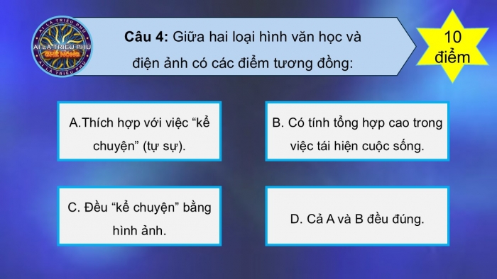 Giáo án điện tử chuyên đề Ngữ văn 12 kết nối CĐ 2 Phần 1: Thưởng thức một tác phẩm nghệ thuật được chuyển thể từ văn học