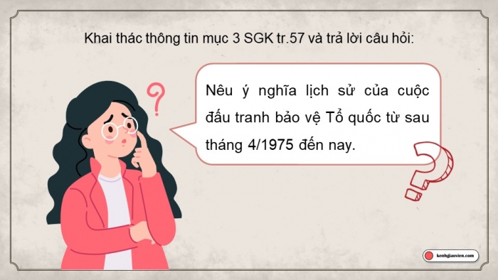 Giáo án điện tử Lịch sử 12 cánh diều Bài 9: Đấu tranh bảo vệ Tổ quốc từ sau tháng 4 năm 1975 đến nay. Một số bài học lịch sử của cuộc kháng chiến bảo vệ Tổ quốc từ năm 1945 đến nay (P2)