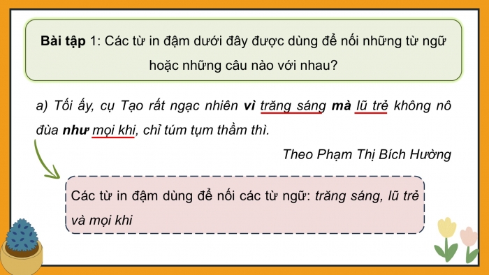 Giáo án điện tử Tiếng Việt 5 cánh diều Bài 8: Kết từ