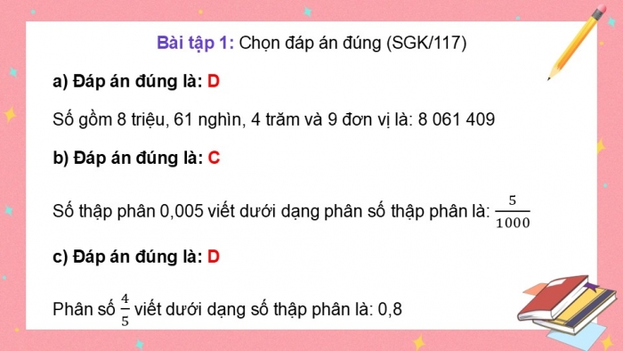 Giáo án điện tử Toán 5 cánh diều Bài 49: Ôn tập chung