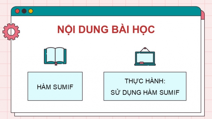 Giáo án điện tử Tin học 9 kết nối Bài 11a: Sử dụng hàm SUMIF