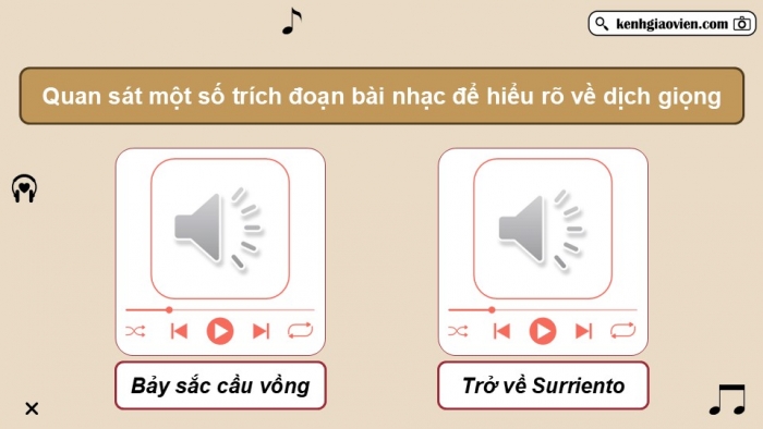 Giáo án điện tử Âm nhạc 9 kết nối Tiết 12: Lí thuyết âm nhạc Sơ lược về dịch giọng, Đọc nhạc Bài đọc nhạc số 2