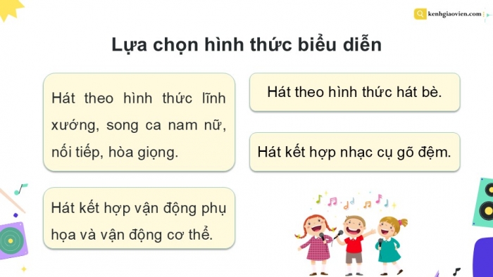 Giáo án điện tử Âm nhạc 9 kết nối Tiết 18: Ôn tập và kiểm tra cuối Học kì I