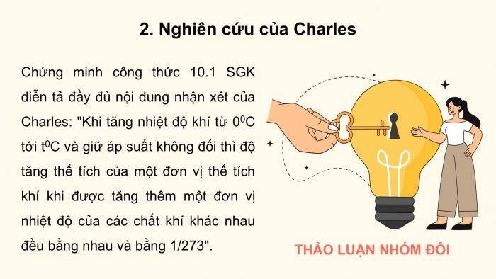 Giáo án điện tử Vật lí 12 kết nối Bài 10: Định luật Charles