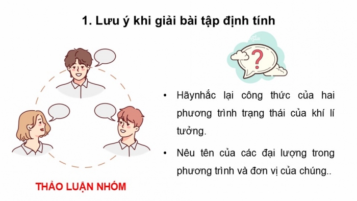 Giáo án điện tử Vật lí 12 kết nối Bài 13: Bài tập về khí lí tưởng