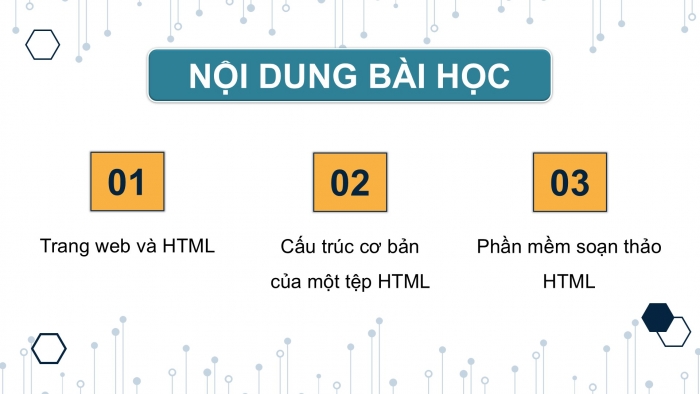 Giáo án điện tử Tin học ứng dụng 12 kết nối Bài 7: HTML và cấu trúc trang web