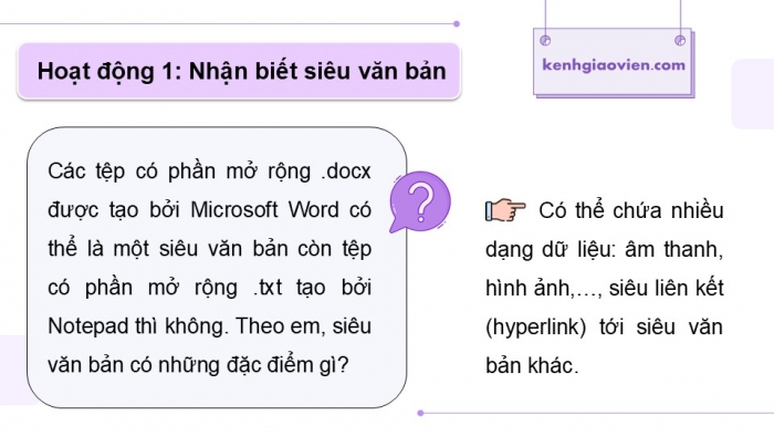 Giáo án điện tử Tin học ứng dụng 12 kết nối Bài 10: Tạo liên kết