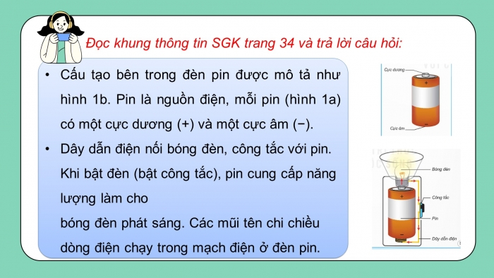 Giáo án điện tử Khoa học 5 kết nối Bài 9: Mạch điện đơn giản. Vật dẫn điện và vật cách điện