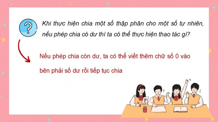 Giáo án PPT dạy thêm Toán 5 Chân trời bài 35: Chia một số thập phân cho một số tự nhiên