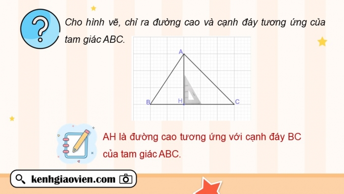 Giáo án PPT dạy thêm Toán 5 Chân trời bài 43: Hình tam giác