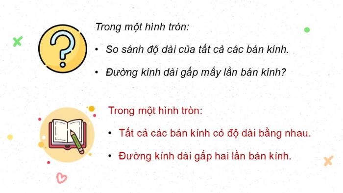 Giáo án PPT dạy thêm Toán 5 Chân trời bài 47: Đường tròn, hình tròn