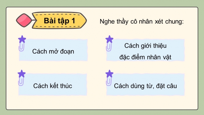 Giáo án điện tử Tiếng Việt 5 kết nối Bài 20: Đánh giá, chỉnh sửa đoạn văn giới thiệu nhân vật trong một cuốn sách