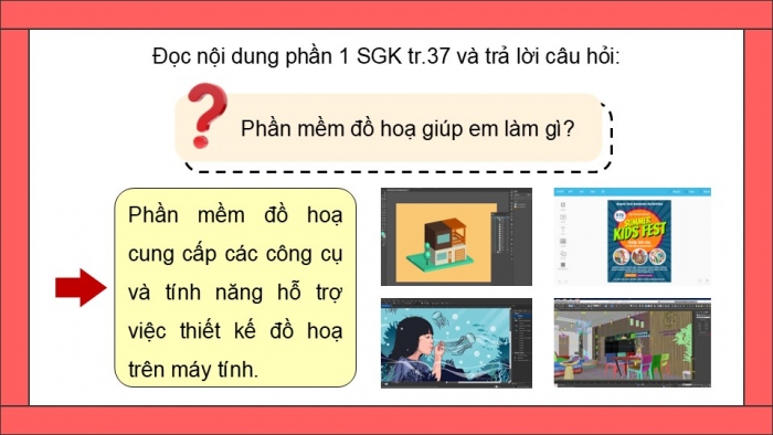 Giáo án điện tử Tin học 5 kết nối Bài 8A: Làm quen với phần mềm đồ họa