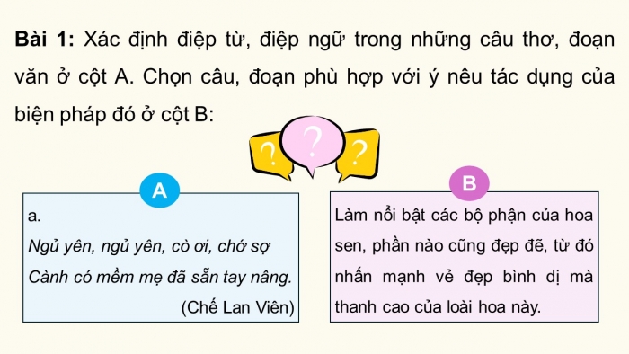 Giáo án điện tử Tiếng Việt 5 kết nối Bài 27: Luyện tập về điệp từ, điệp ngữ