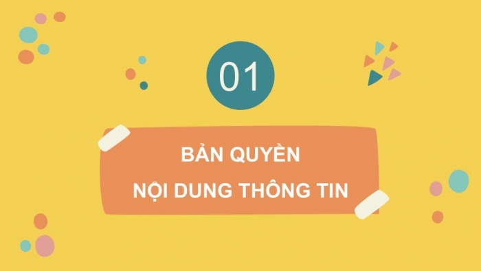 Giáo án điện tử Tin học 5 kết nối Bài 5: Bản quyền nội dung thông tin