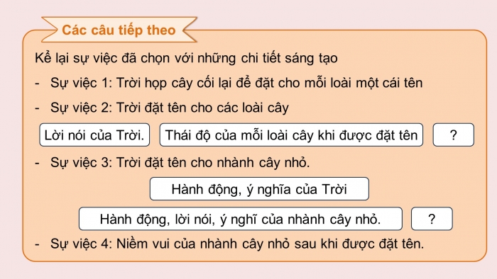 Giáo án điện tử Tiếng Việt 5 chân trời Bài 4: Viết đoạn văn cho bài văn kể chuyện sáng tạo