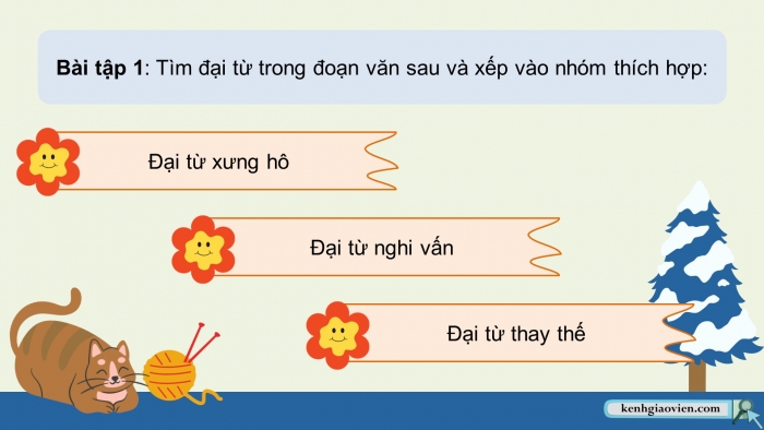 Giáo án điện tử Tiếng Việt 5 chân trời Bài 5: Luyện tập về đại từ