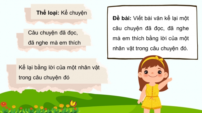 Giáo án điện tử Tiếng Việt 5 chân trời Bài 2: Luyện tập tìm ý, lập dàn ý cho bài văn kể chuyện sáng tạo (tiếp theo)