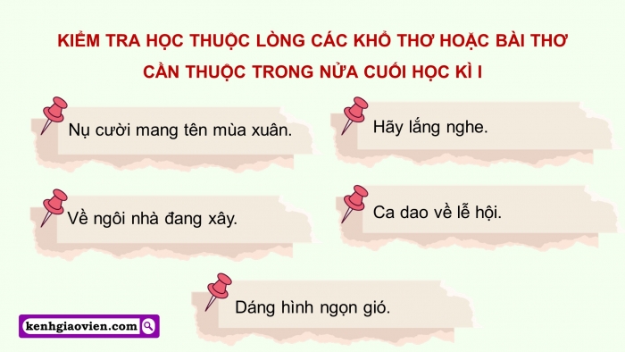 Giáo án điện tử Tiếng Việt 5 chân trời Bài Ôn tập cuối học kì I (Tiết 1)