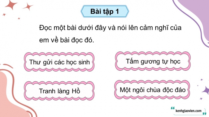 Giáo án điện tử Tiếng Việt 5 kết nối Bài Ôn tập và Đánh giá cuối học kì I (Tiết 3 + 4)