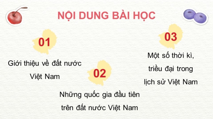 Giáo án điện tử Lịch sử và Địa lí 5 cánh diều Bài Ôn tập học kì I