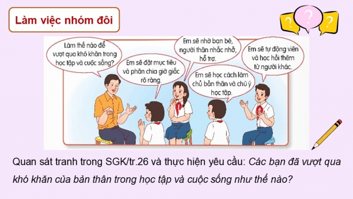 Giáo án điện tử Đạo đức 5 chân trời Bài 5: Em vượt qua khó khăn trong học tập và cuộc sống