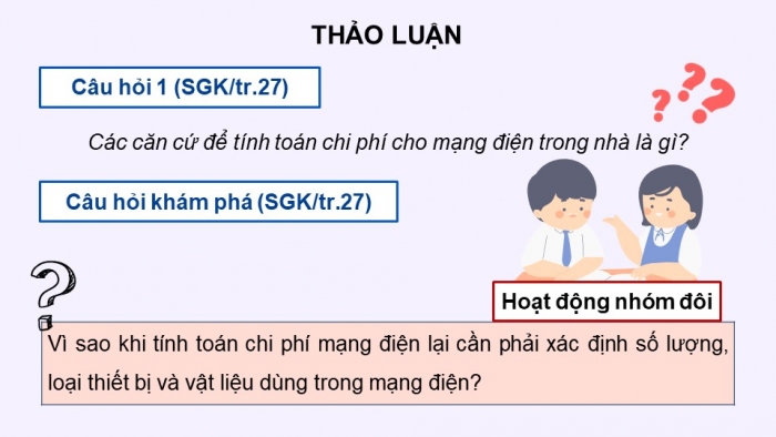 Giáo án điện tử Công nghệ 9 Lắp đặt mạng điện trong nhà Cánh diều Bài 5: Tính toán chi phí cho mạng điện trong nhà